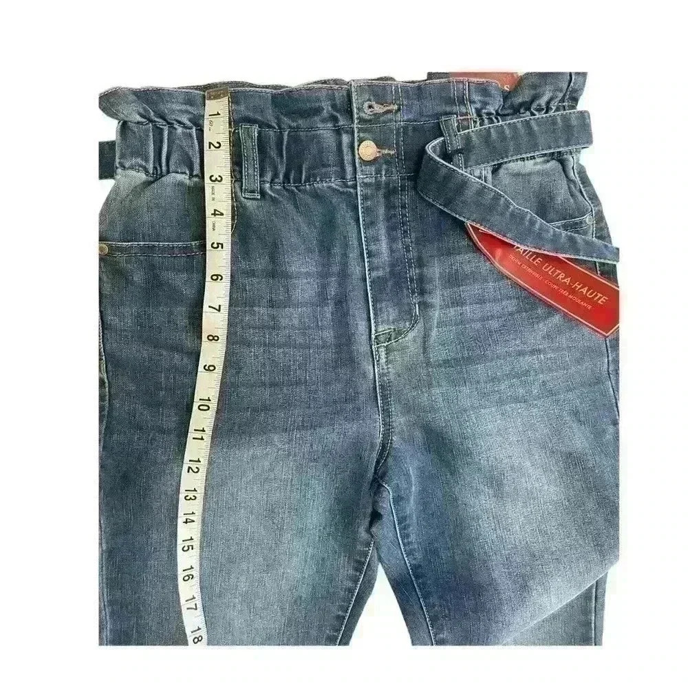 Guess Jeans Women's High Rice Stretch Denim Skinny Fit Dark Wash Size 25 Outdoor - Picture 10 of 12